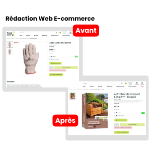 Rédaction Web E-commerce (fiches produits)